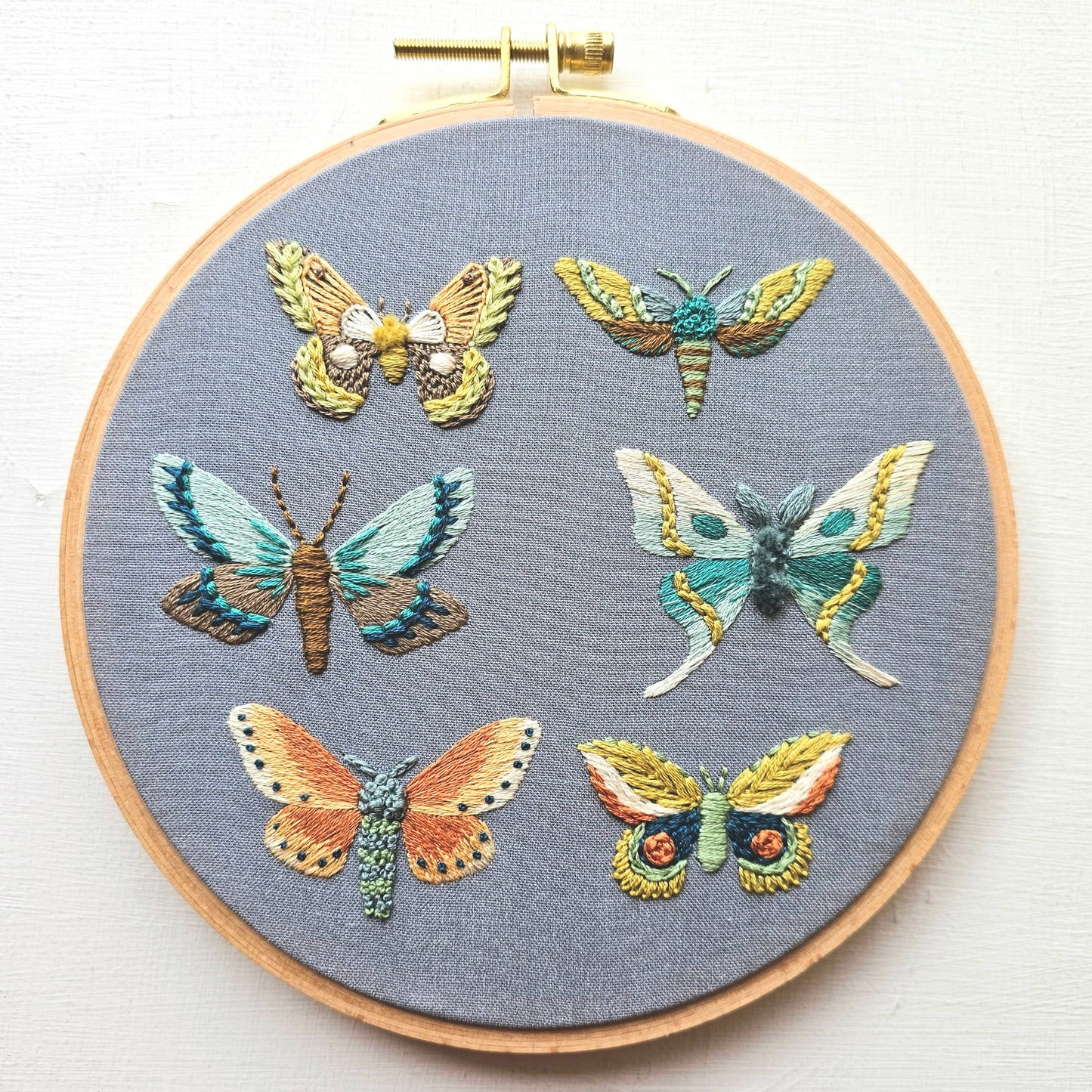 Embroidery Kit: Moths
