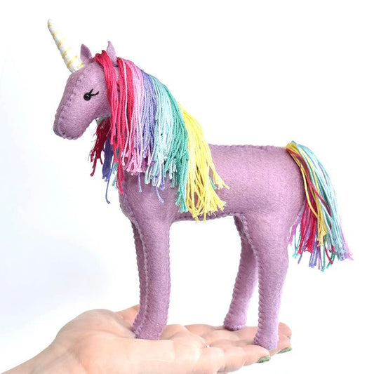 Felt Plush Sewing Kit - Rainbow Unicorn