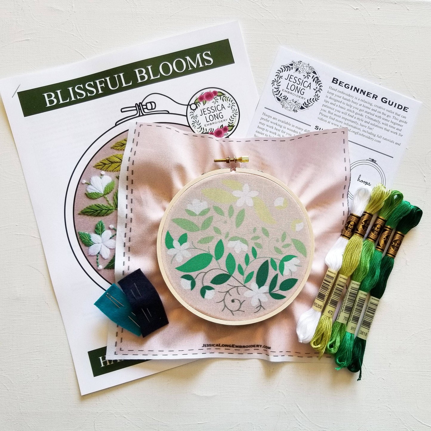 Embroidery Kit: Blissful Blooms