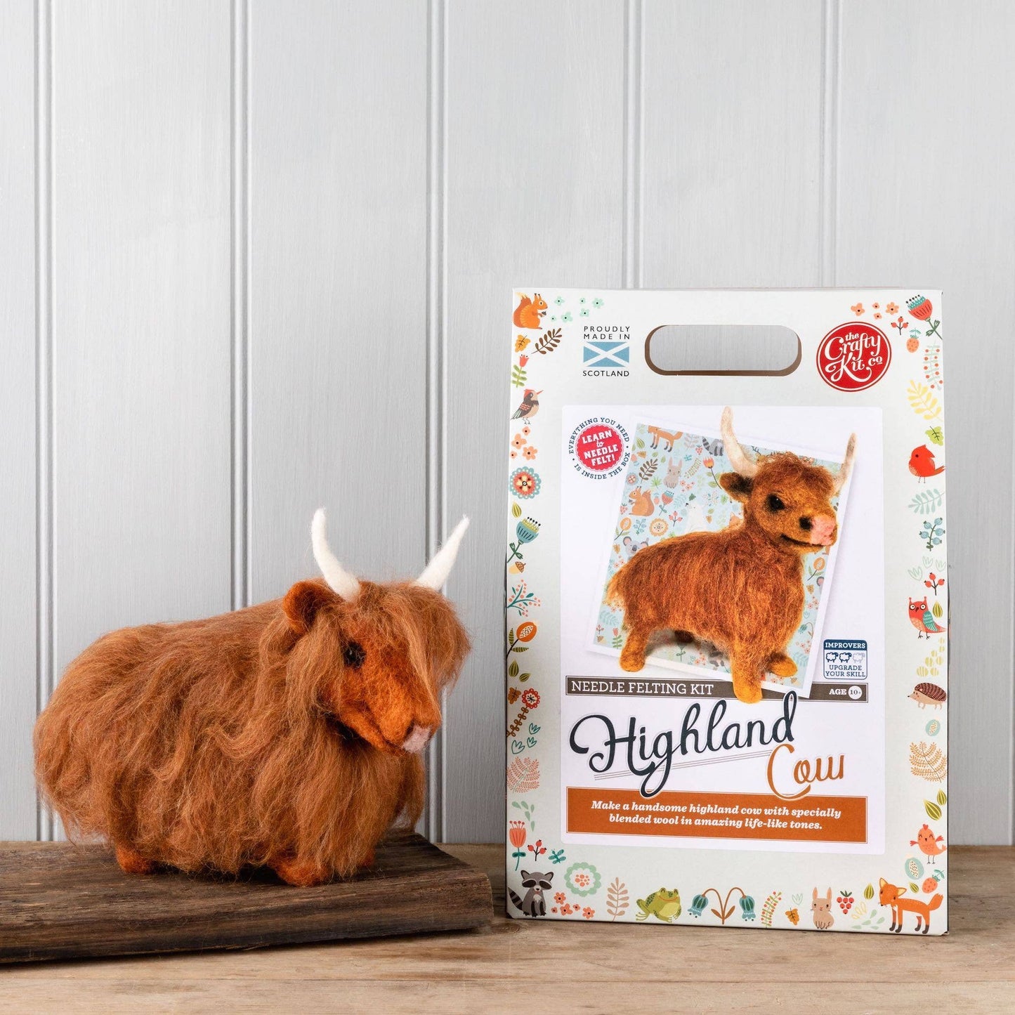 Needle Felting Kit: Highland Cow