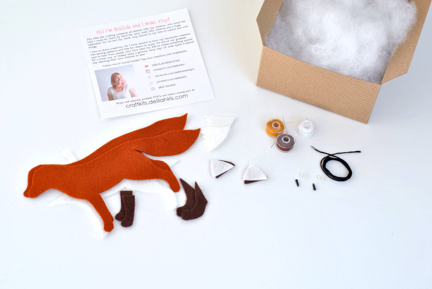 Felt Plush Sewing Kit: Fox