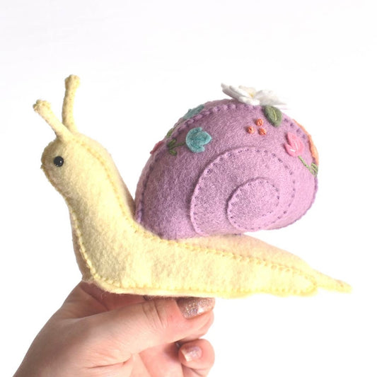 Felt Plush Sewing Kit: Snail