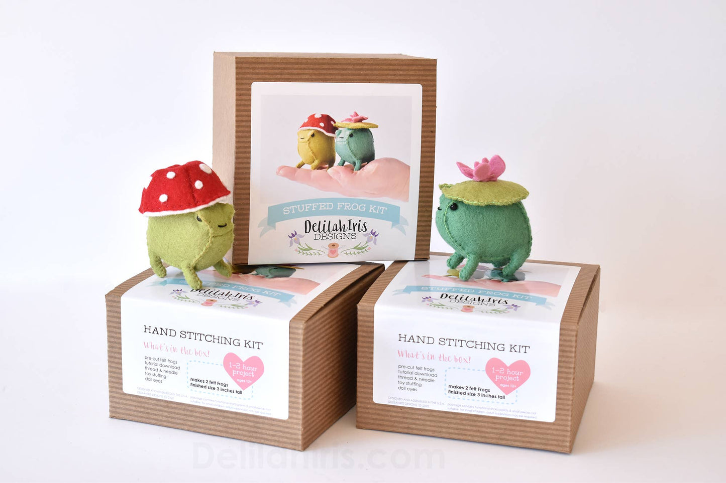 Felt Plush Sewing Kit: Frogs