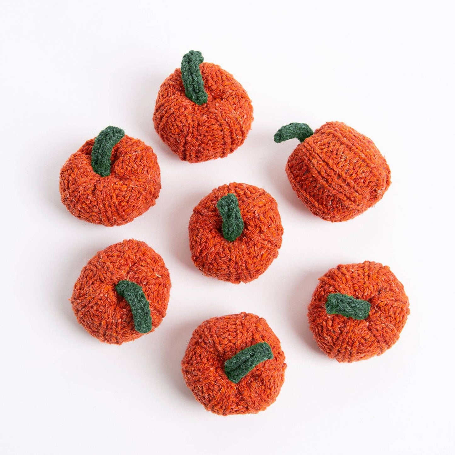 Knitting Kit: 7 Small Pumpkins