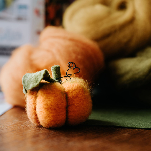 Needle Felting Kit: Pumpkins