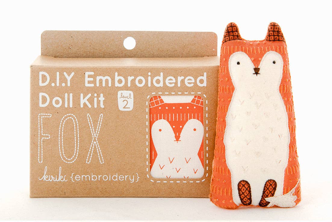 Embroidery Plush Kit: Fox