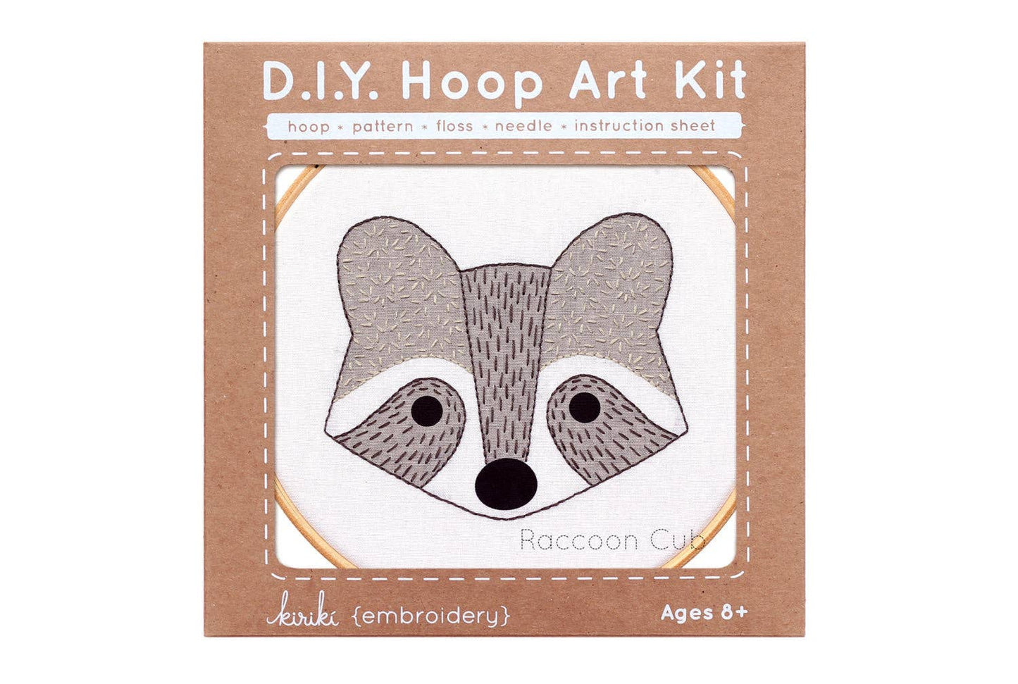 Embroidery Kit: Raccoon