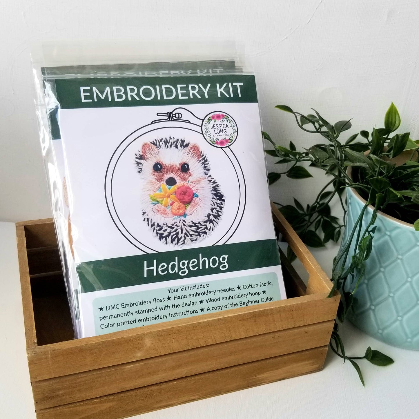 Embroidery Kit: Hedgehog