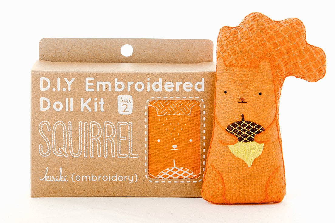 Embroidery Plush Kit: Squirrel