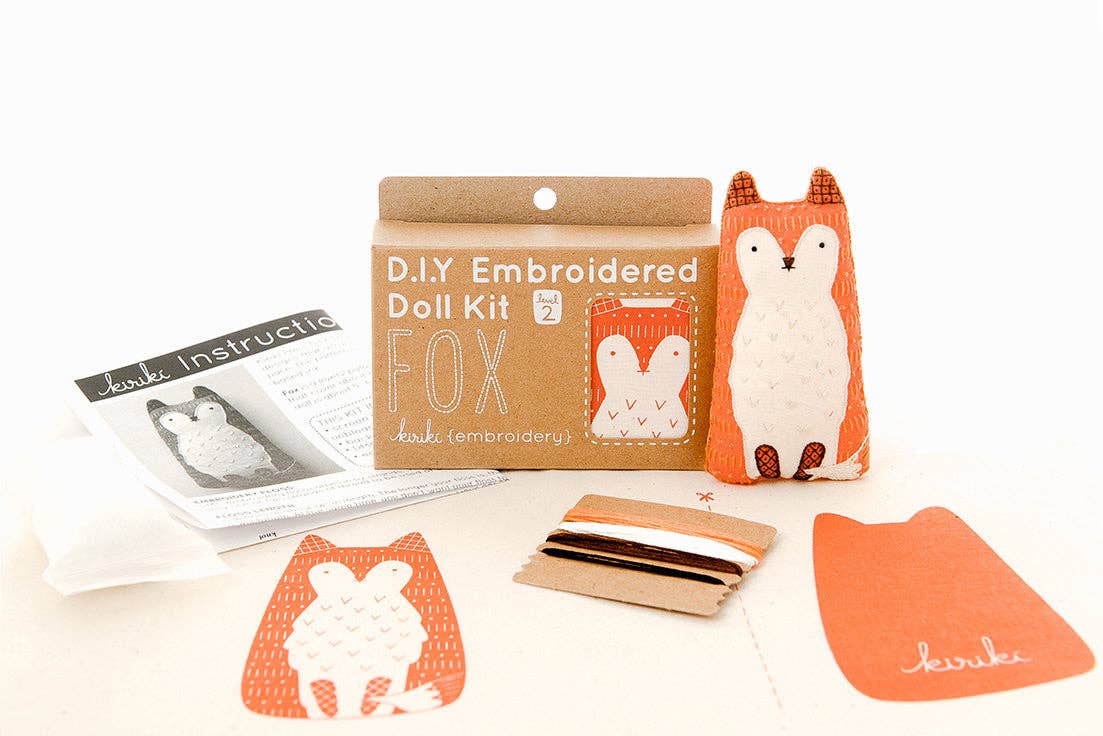 Embroidery Plush Kit: Fox