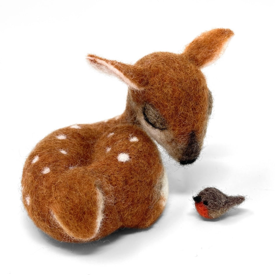 Needle Felting Kit: Sleepy Fawn