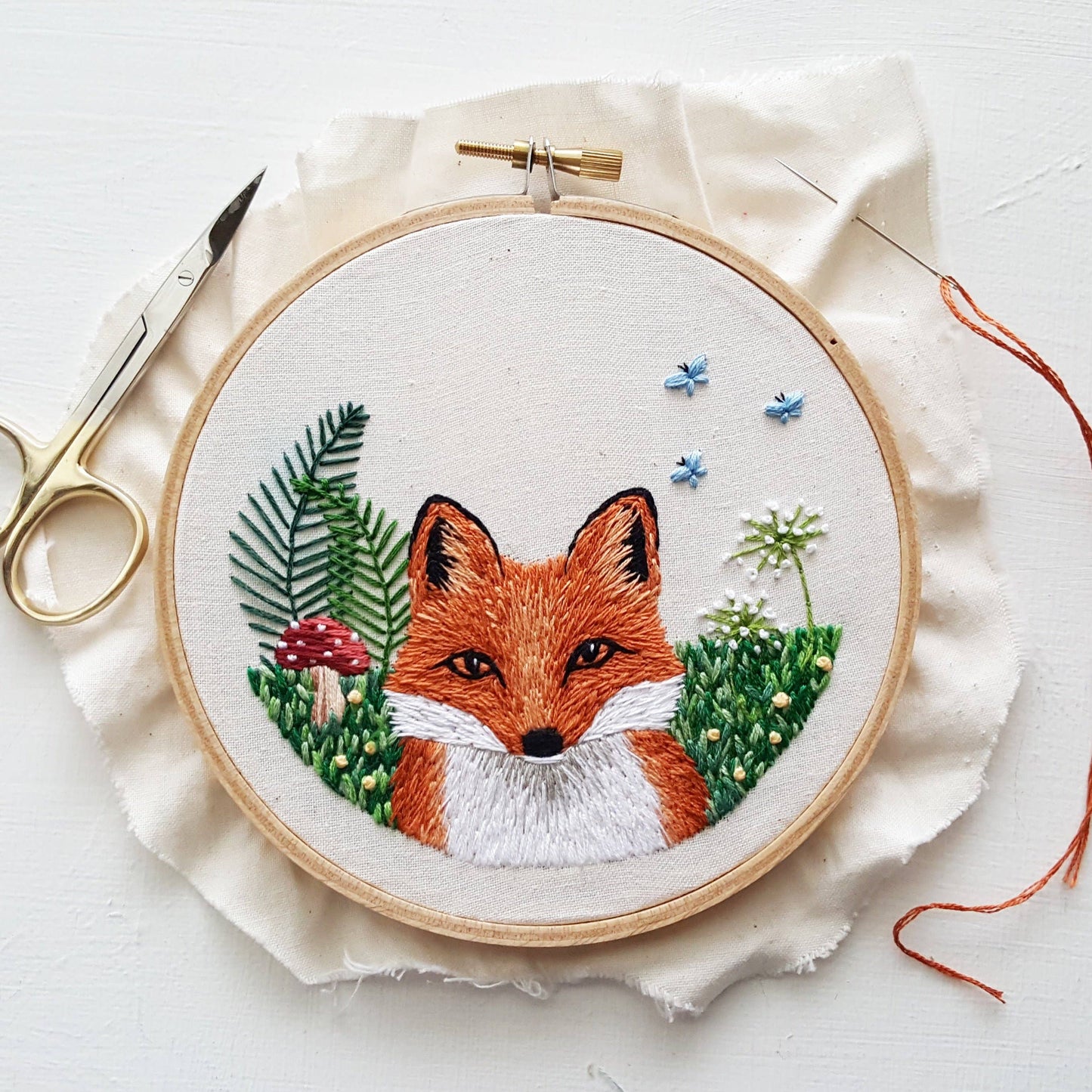 Embroidery Kit: Woodland Fox