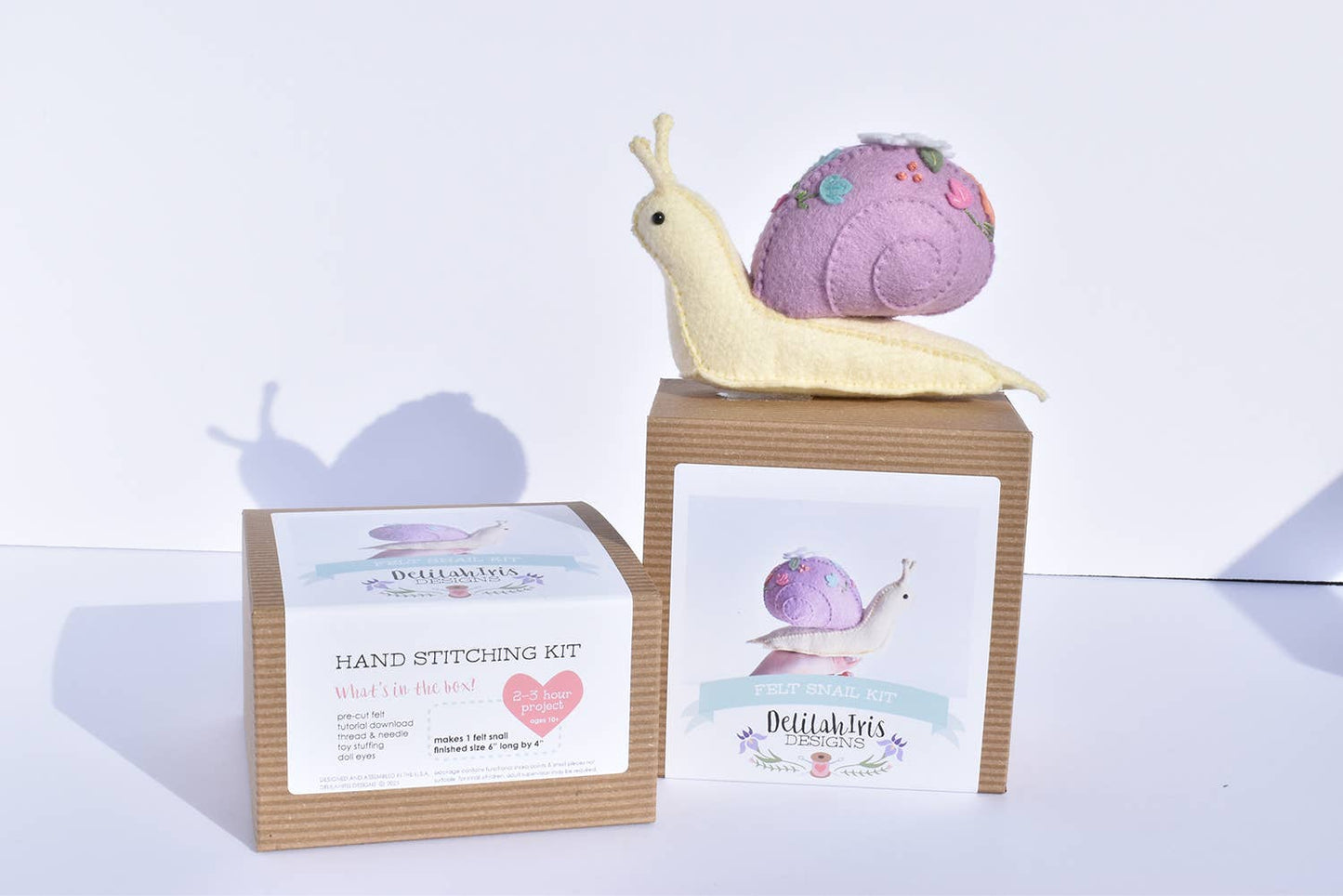 Felt Plush Sewing Kit: Snail