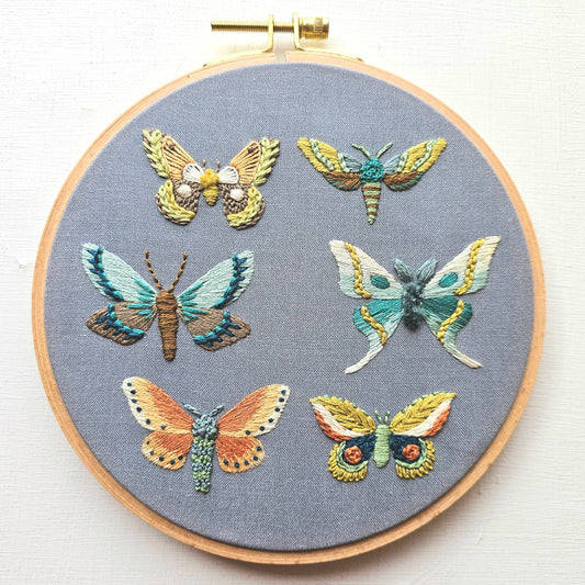 Embroidery Kit: Moths