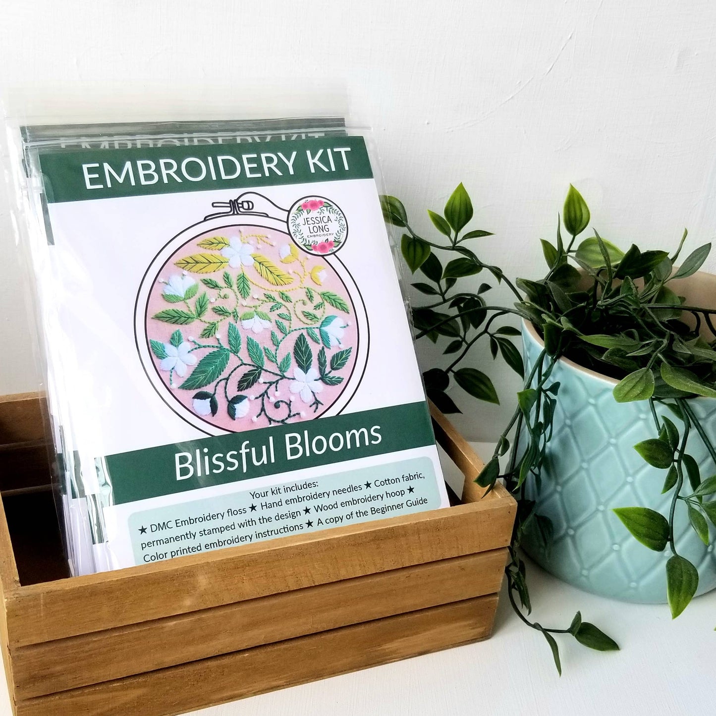 Embroidery Kit: Blissful Blooms