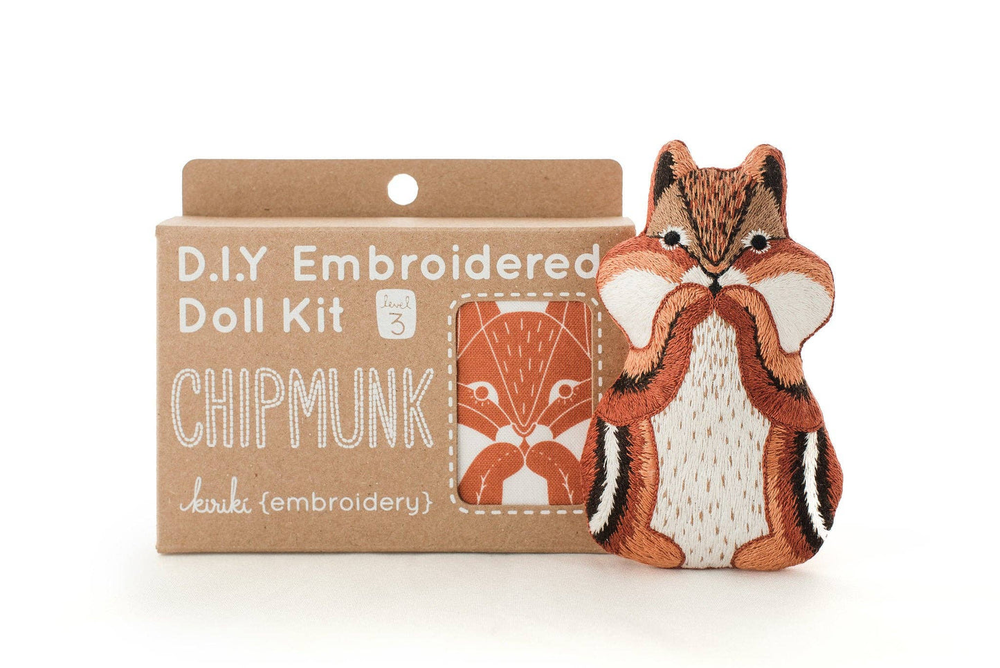 Embroidery Plush Kit: Chipmunk