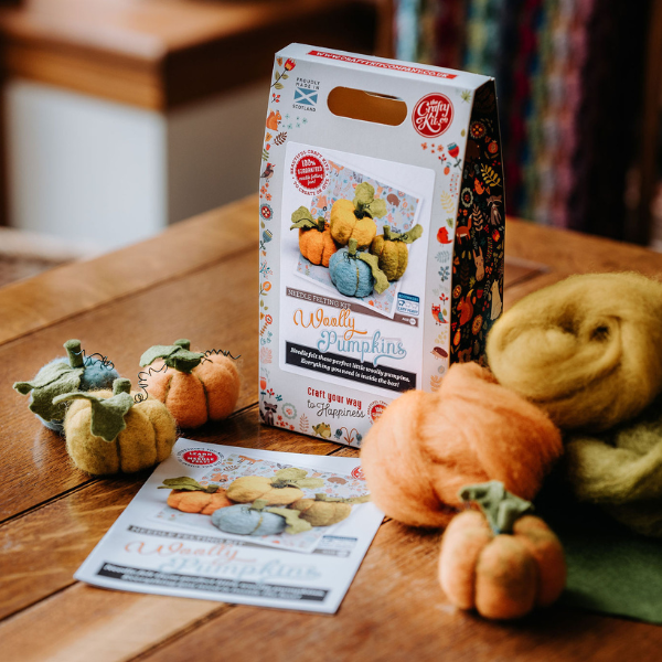 Needle Felting Kit: Pumpkins