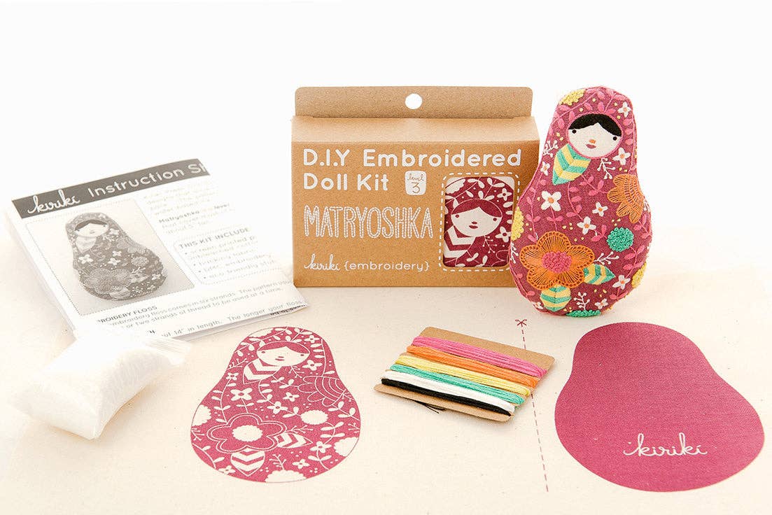 Embroidery Plush Kit: Matryoshka