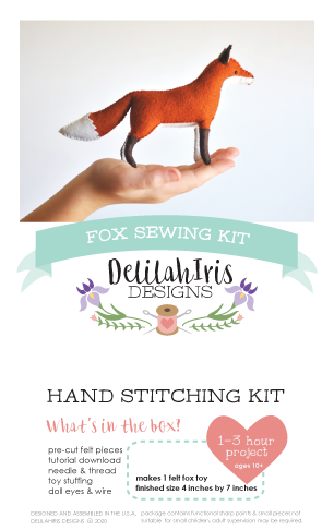 Felt Plush Sewing Kit: Fox