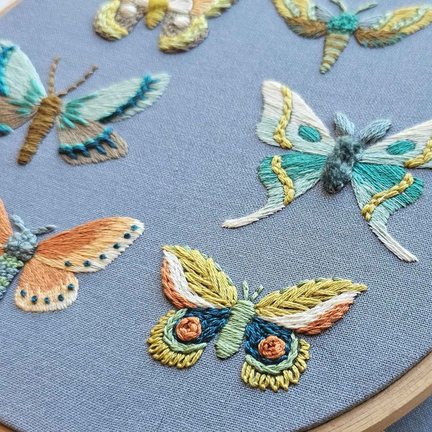 Embroidery Kit: Moths